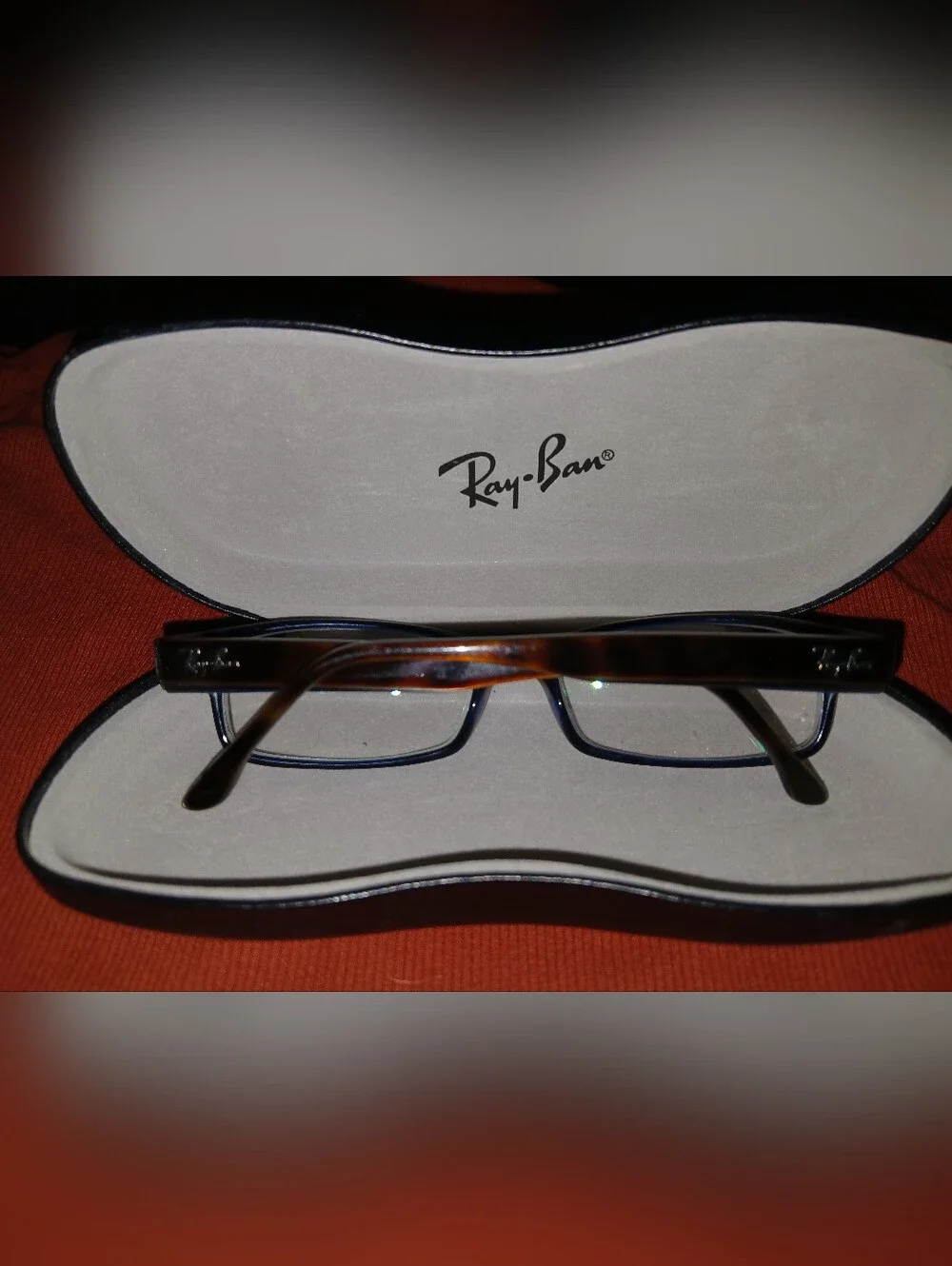 Ray-Ban Tortoise Rectangular Glasses with Black Temples